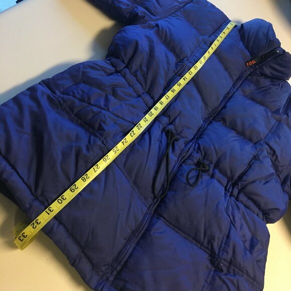 Fog by London Fog Vintage Puffer Coat Blue Large - Picture 7 of 10